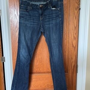 Simply Vera Vera Wang Blue Flare Wide Leg Jeans
